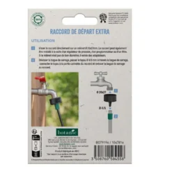 Raccord de départ Extra - Ø 20 x 27 mm tuyau Ø 4/6 mm botanic® - Arrosage goutte à goutte