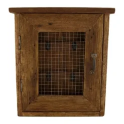 Rangement clefs coloris beige en bois