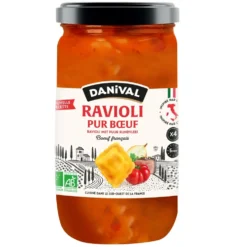 Raviolis au bœuf d'origine française DANIVAL 670 g