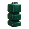Récupérateur d'eau cubique vert foncé avec tuyau-jauge Garancia - 500 L