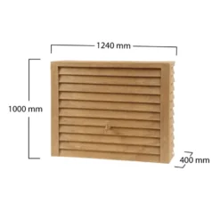 Récupérateur d'eau mural bois clair Garancia Woody - 350 L