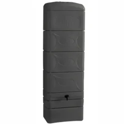 Récupérateur à eau Déco 300 L anthracite 60 x 34 x h 183 cm