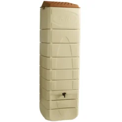 Récupérateur à eau mural beige Bellijardin - 650 litres