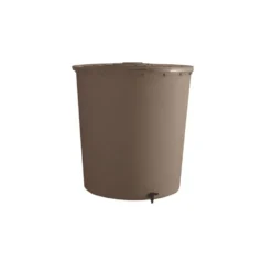 Récupérateur à eau rond coloris taupe