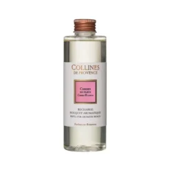 Recharge bouquet parfumé coloris blanc senteur cerisier en fleur Collines de Provence - 200 ml