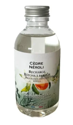 Recharge de bâton à parfum Lothantique Jardin d'aquarelles Cèdre Néroli – 200 ml