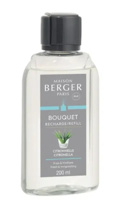 Recharge pour bouquet parfumé senteur citronnelle Maison Berger Paris - 200 ml