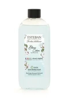 Recharge pour bouquet parfumé Esteban parfum blanc coton - 200 ml