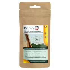 Recharges d'attractif odorant moustique Wiliv Home Defense - x 3 sachets