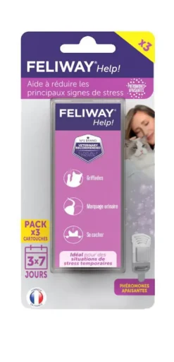 Recharges pour diffuseur de phéromones Feliway Help – x 3