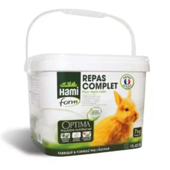 Repas complet lapin nain 7 kg