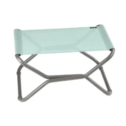 Repose jambes pliant en acier et toile Batyline gris Titane Lafuma Next - 66,5 x 51 x 35 cm