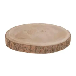 Rondin Paulownia en bois naturel Ø 30 x H 3 cm