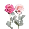 Rose artificielle rose vif - 63 cm