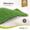Rouleau de gazon synthétique Meadow 40 mm recyclable coloris vert Exelgreen - 1 x 3 m