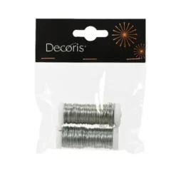 Rouleaux de Fil en métal – couleur argent 2x30m