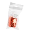 Ruban rouge métallisé pour paquet cadeaux en bobine forme œuf - 10 mm x 20 m