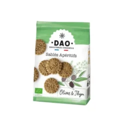 Sablés apéritifs bio aux olives et au thym Dao - 100 g