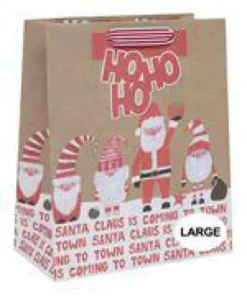 Sac cadeau cartonné motif Noël Pictura grand modèle L