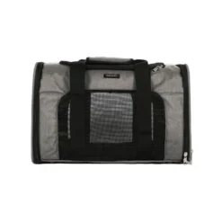 Sac de transport détente pour chien coloris gris en nylon Wouapy – 40 x 24 x 26 cm