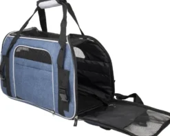 Sac de transport pour chien coloris bleu Flamingo Gisel - 48 x 25 x 33 cm