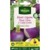 Sachet de graines de navet-légume blanc globe à collet violet