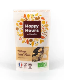 Sachet mélange olives bio Happy Hours en Biovallée - 115 g