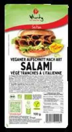 Salami végétarien bio tranches à l’italienne Wheaty - 100 g