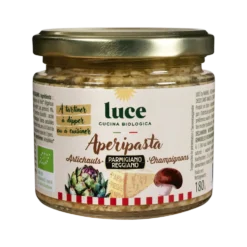 Sauce bio Apéripasta artichauts champignons parmesan Luce - 180 g
