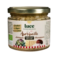 Sauce bio Apéripasta artichauts champignons parmesan Luce - 180 g