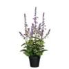 Sauge artificielle violette en pot - Ø 20 x H 43 cm