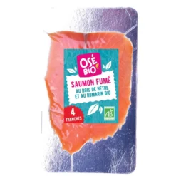 Saumon fumé 4 tranches Osé bio - 160 g