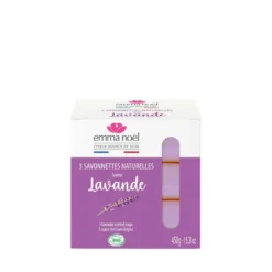 Savonnettes à la lavande bio en sachets de 3 x 150 g