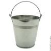 Seau zinc avec anse Ø10,5xH10,5 cm