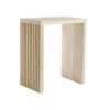 Selette rondins de bois coloris beige en bois pawlonia Taille 1 - 30 x 46 x 55 cm