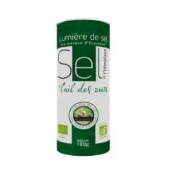 Sel à l’ail des ours bio en boîte verte de 180 g