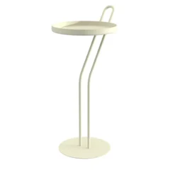 Sellette coloris beige en métal Angula Louis Moulin - 52 x 25 cm