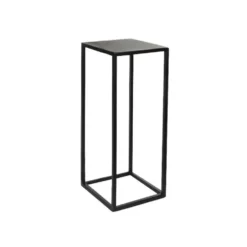 Sellette Goa coloris noir en métal - 60 x 25 x 25 cm