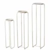 Sellette rotative en fer beige Hanka M - Ø 25 x H 96 cm