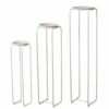 Sellette rotative en fer beige Hanka S - Ø 21 x H 76 cm