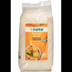 Semoule complète de blé dur bio – 500 gr