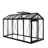 Serre de jardin Piccolo 05 coloris noir en aluminium ACD - 159 x 371 cm