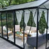 Serre de jardin R206H en aluminium 10,32 m² ACD - 232 x 445 cm