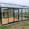 Serre de jardin R308XH Blackline ACD coloris noir - 306 x 593 cm