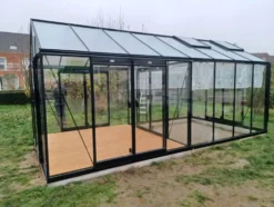 Serre de jardin R308XH Blackline ACD coloris noir - 306 x 593 cm