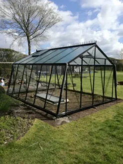 Serre de jardin S206 Blackline ACD coloris noir - 380 x 445 cm