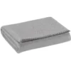Serviette de toilette Bora gris perle 100x50 cm