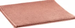 Serviette invité en coton coloris terracotta Vivaraise Bora - 50 x 30 cm