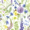Serviettes en papier 3 plis x 20 Springtime - 33 x 33 cm