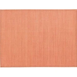 Set de table Canna coloris orange en polyester - 33 x 45 cm